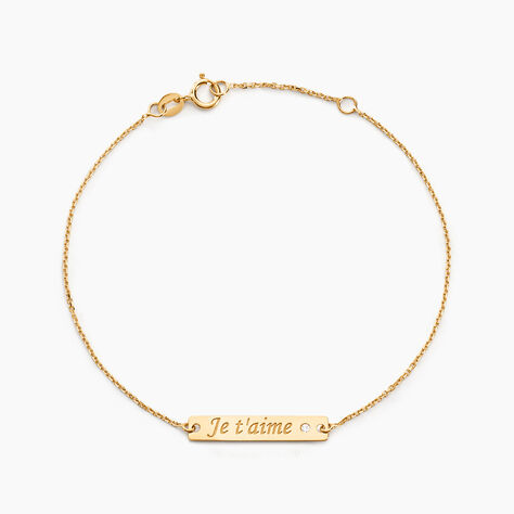 Bracelet Or Jaune Xaverianne Oxyde - Bracelets Femme | Histoire d’Or