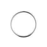 Alliance Florita Ruban Plat Or Blanc - Alliances Unisex | Histoire d&rsquo;Or