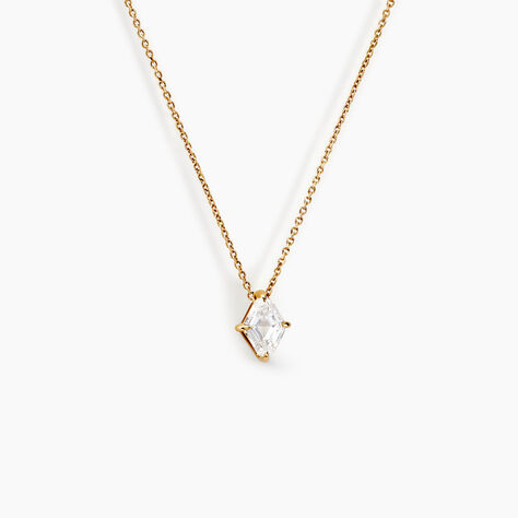 Collier Icone Or Jaune Diamant Synthetique - Colliers Femme | Histoire d&rsquo;Or