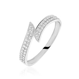 Bague Shahida Or Blanc Diamant - Bagues avec pierre Femme | Histoire d’Or