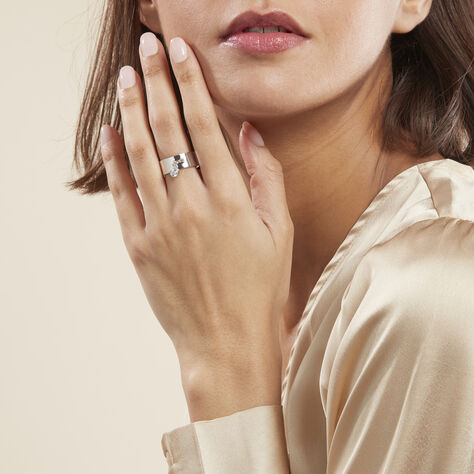 Bague Argent Blanc Ainslie Oxyde De Zirconium - Bagues avec pierre Femme | Histoire d’Or