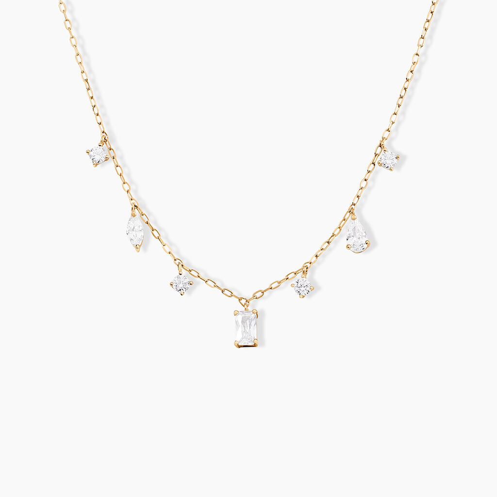 Collier Sparkle Or Jaune Oxyde De Zirconium - Colliers Femme | Histoire d&rsquo;Or
