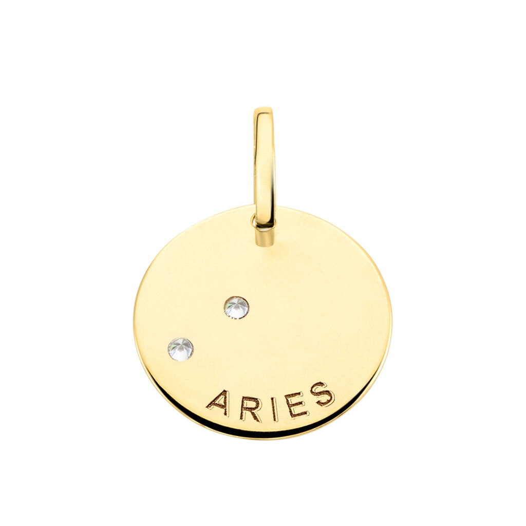 Pendentif Or Jaune Astraea Oxyde De Zirconium - Pendentifs Zodiaque Femme | Histoire d’Or