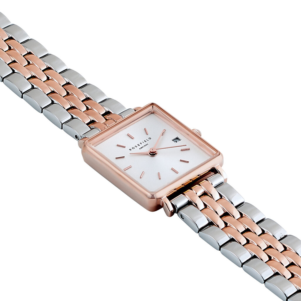 Montre Rosefield The Mini Boxy Blanc - Montres Femme | Histoire d&rsquo;Or