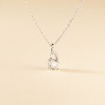 Collier Idylla Argent Blanc Oxyde De Zirconium - Colliers fantaisie Femme | Histoire d&rsquo;Or
