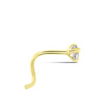 Piercing De Nez Or Jaune Oxyde De Zirconium - Piercing Nez Femme | Histoire d&rsquo;Or