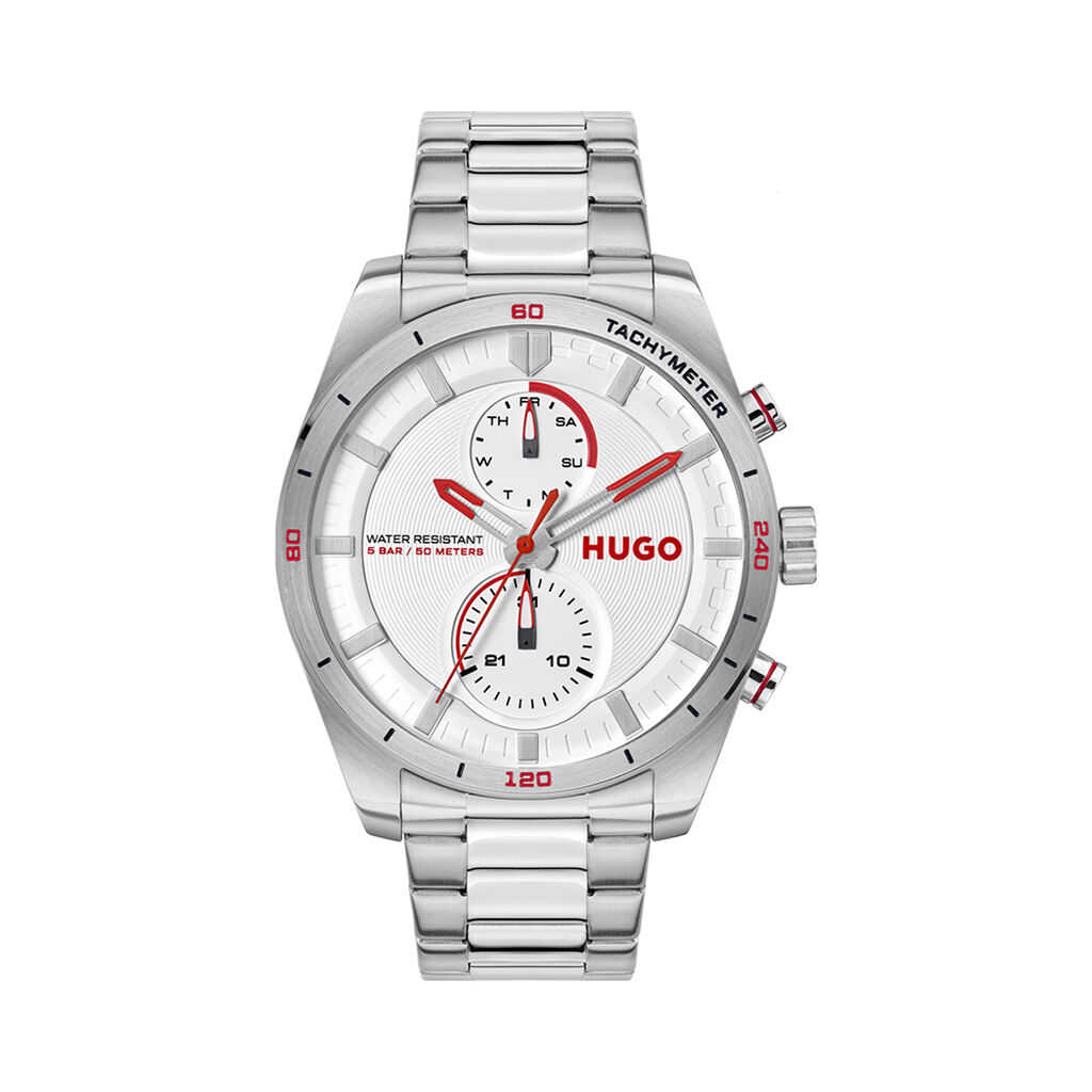 Montre Hugo Fast Blanc - Montres Homme | Histoire d’Or
