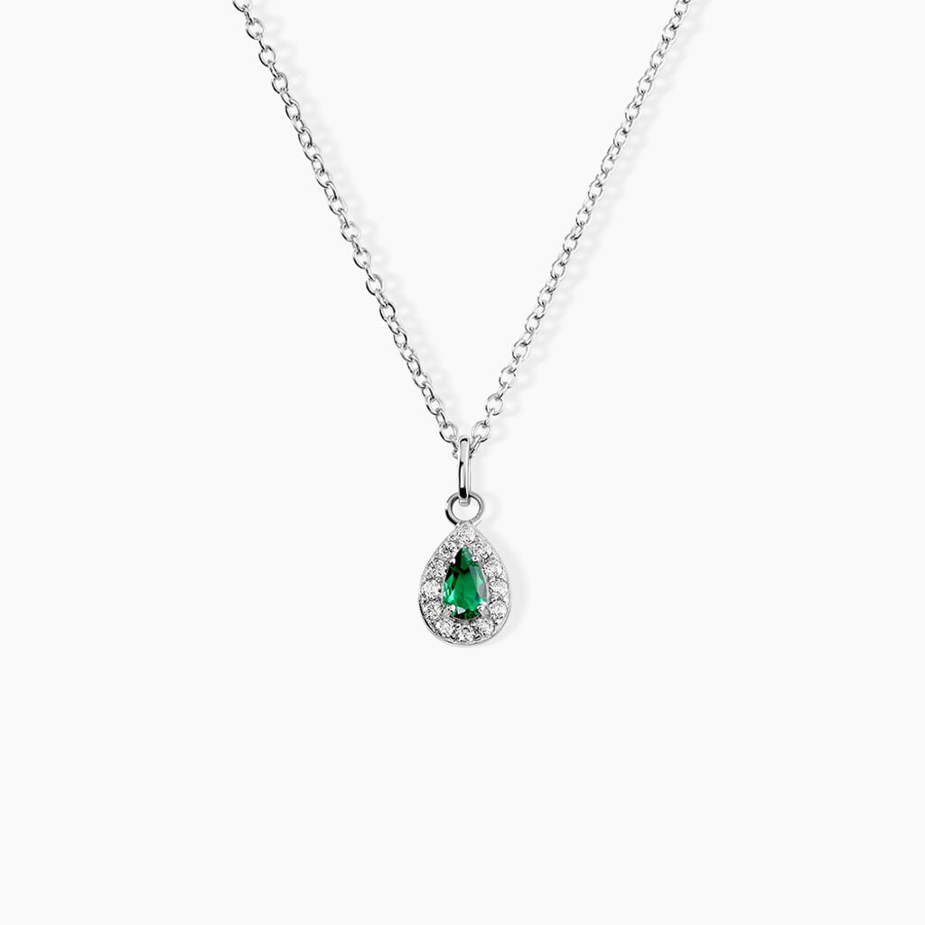 Collier Tania Argent Blanc Oxyde De Zirconium - F&ecirc;te des m&egrave;res Femme | Histoire d&rsquo;Or