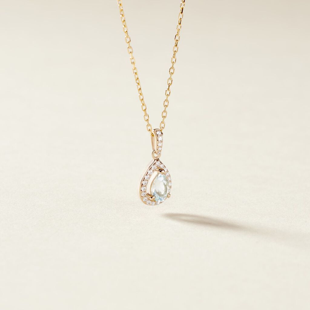 Pendentif Desiderius Or Jaune Topaze Oxydes De Zirconium - Pendentifs Femme | Histoire d&rsquo;Or