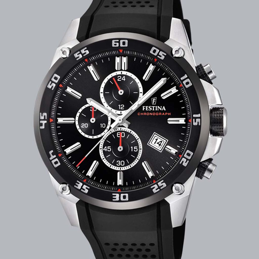 Montre Festina The Originals Noir - Montres Homme | Histoire d’Or