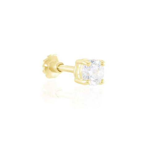 Piercing D'oreille Or Jaune Albizias Oxydes De Zirconium - Bijoux Femme | Histoire d’Or