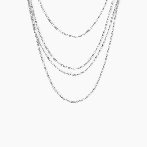Collier Santoline Argent Blanc - Colliers Femme | Histoire d&rsquo;Or