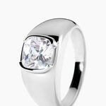 Bague Huge Argent Blanc Oxyde De Zirconium -  Femme | Histoire d&rsquo;Or