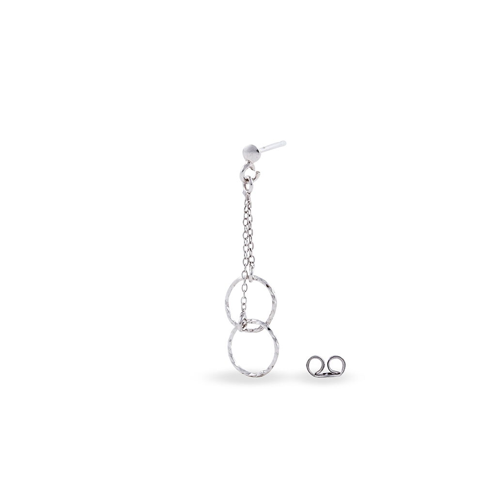Boucles D'oreilles Pendantes Noemia Argent Blanc - Boucles d'oreilles fantaisie Femme | Histoire d’Or