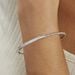 Bracelet Jonc Fuerza Argent Blanc Oxyde De Zirconium - Bracelets joncs Femme | Histoire d’Or