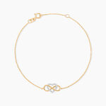 Bracelet Lacey Or Bicolore Oxyde De Zirconium - Bracelets Femme | Histoire d&rsquo;Or