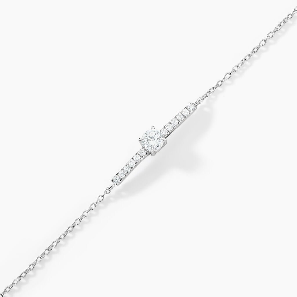 Bracelet Tovia Argent Blanc Oxyde De Zirconium - Bracelets Femme | Histoire d’Or
