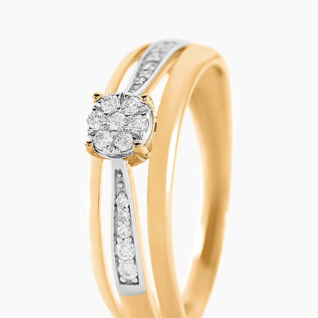 Bague Primrose Or Jaune Diamant - Bagues avec pierre Femme | Histoire d’Or