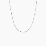 Chaine Kathi Argent Blanc - Chaines Femme | Histoire d&rsquo;Or