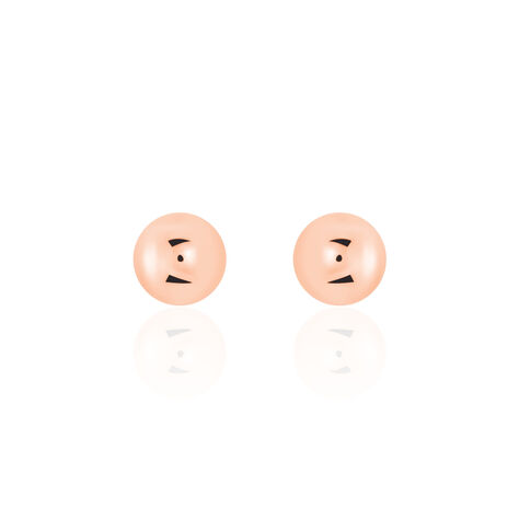 Boucles D'oreilles Puces Virgie Argent Rose - Boucles d'oreilles fantaisie Femme | Histoire d’Or