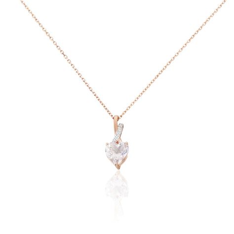 Collier Or Rose Clothilde Quartz - Colliers Femme | Histoire d’Or
