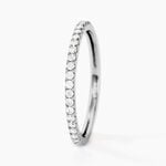 Bague Gizella Or Blanc Diamant - Alliances Femme | Histoire d&rsquo;Or