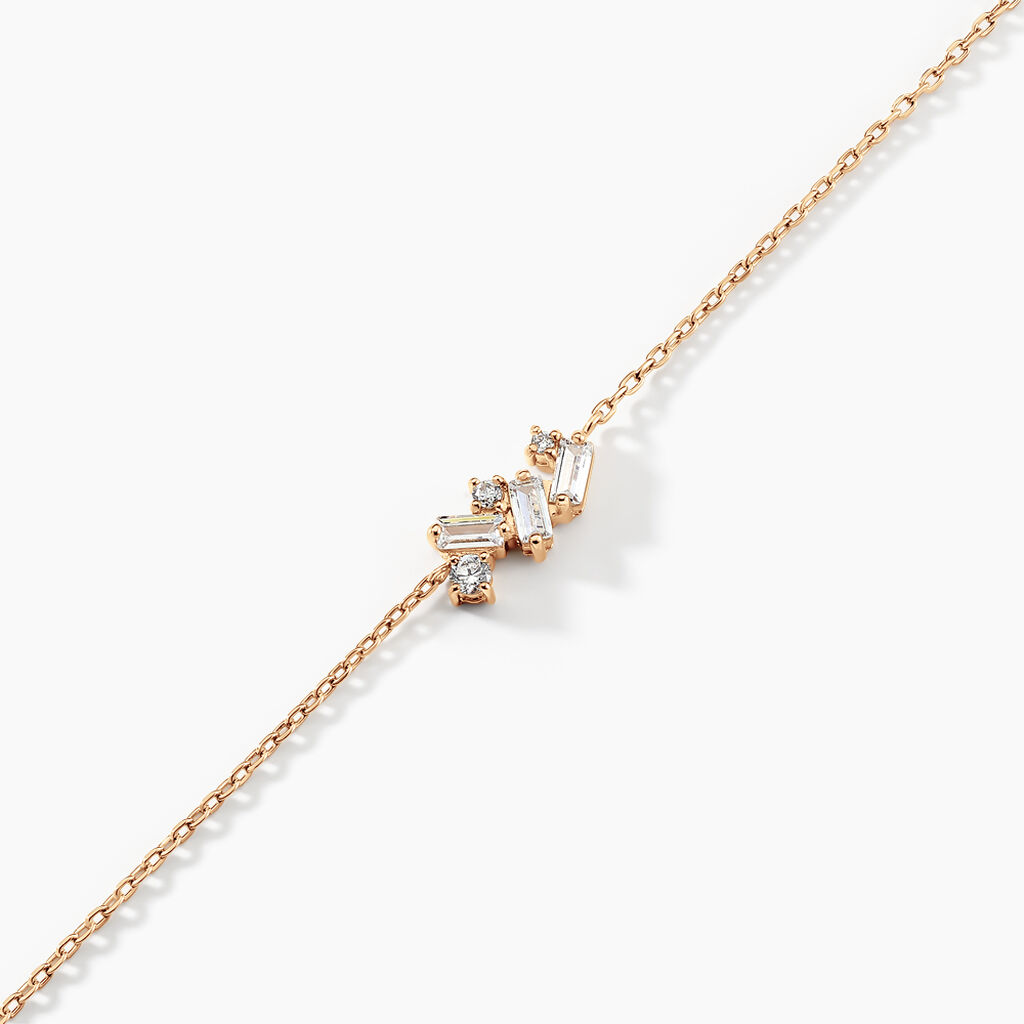 Bracelet Jardins D'hiver Plaqué Or Jaune Oxyde De Zirconium - Bracelets Femme | Histoire d’Or