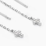 Boucles D'oreilles Pendantes Siem Argent Blanc Oxyde De Zirconium - Boucles d'oreilles fantaisie Femme | Histoire d&rsquo;Or