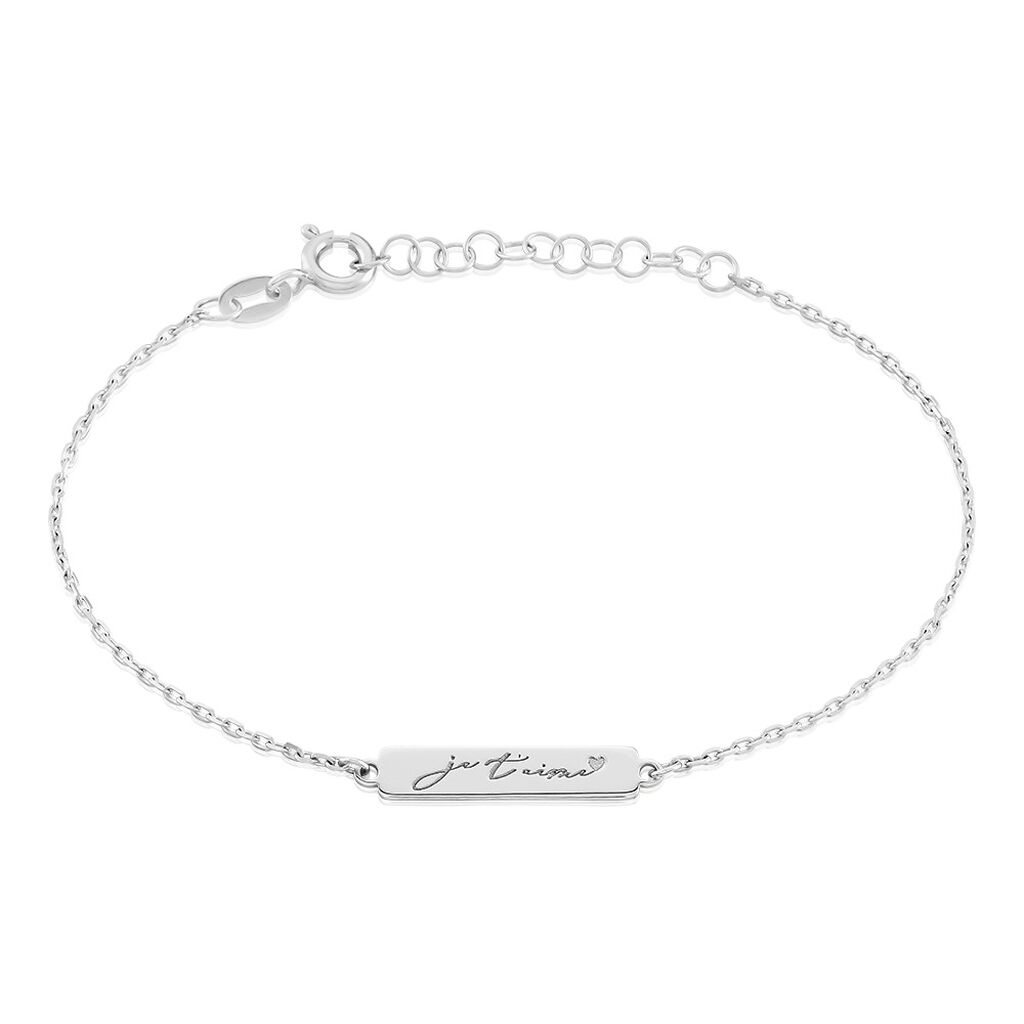 Bracelet Lorayne Argent Blanc - Bracelets Femme | Histoire d’Or