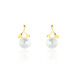 Boucles D'oreilles Pendantes Campanule Or Jaune Perle De Culture - Boucles d'oreilles pendantes Femme | Histoire d’Or