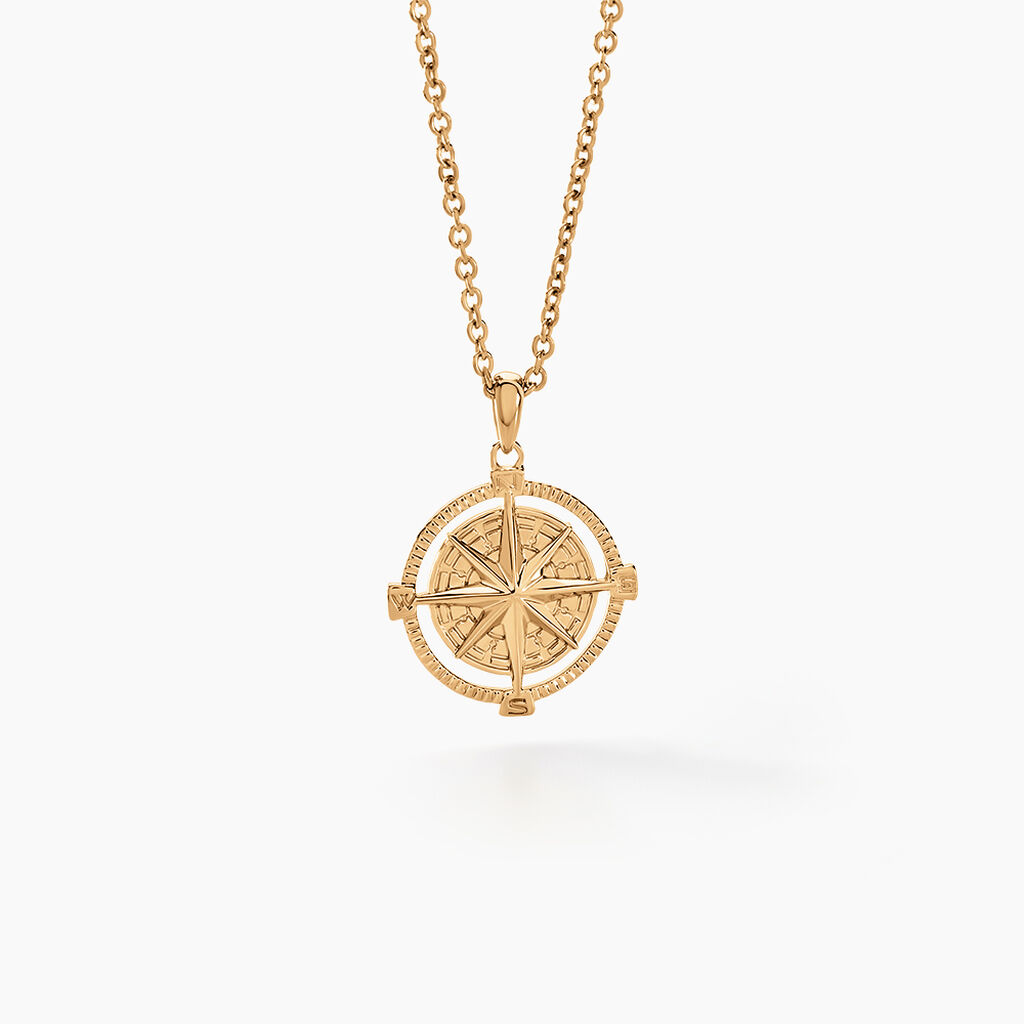 Collier Jet Plaqu&eacute; Or Jaune - Bijoux sans pierre Homme | Histoire d&rsquo;Or