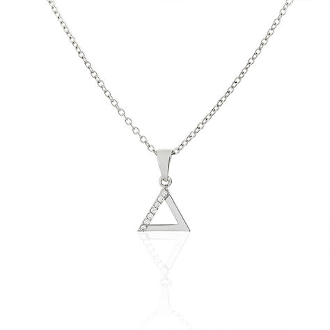 Collier Lorena Argent Blanc Oxyde De Zirconium - Colliers fantaisie Femme | Histoire d’Or