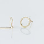 Boucles D'oreilles Puces Berangere Cercle Or Jaune - Clous d'oreilles Femme | Histoire d&rsquo;Or