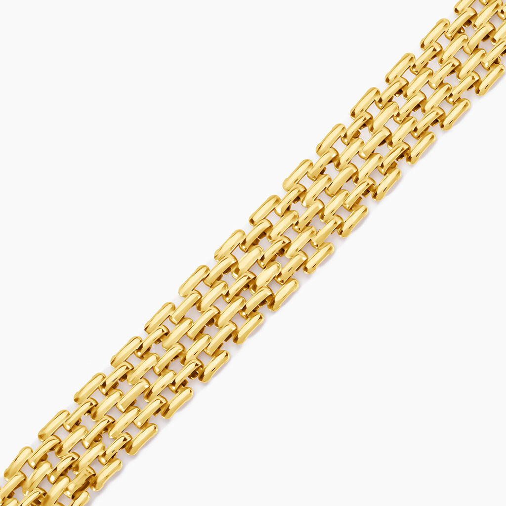 Bracelet Lady Code Acier Jaune - Bijoux sans pierre Femme | Histoire d&rsquo;Or
