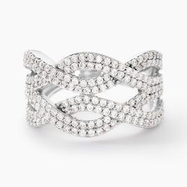 Bague Ireneo Argent Blanc Oxyde De Zirconium - Bagues avec pierre Femme | Histoire d’Or