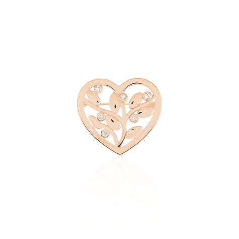 Broche Douglas Argent Rose Oxyde De Zirconium - Autres bijoux Femme | Histoire d’Or