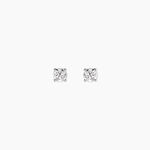 Boucles D'oreilles Puces One Or Blanc Diamants - Clous d'oreilles Homme | Histoire d&rsquo;Or