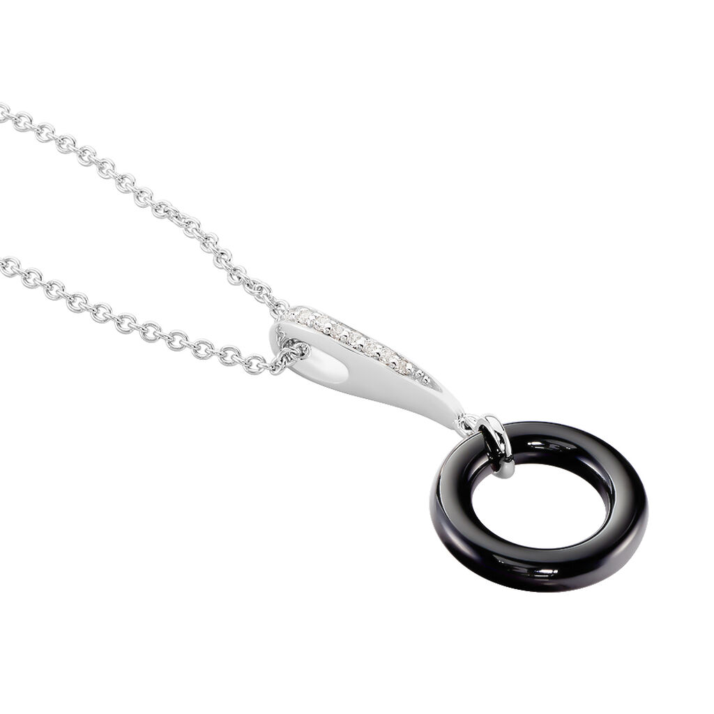 Collier Delphinia Argent Blanc Oxyde De Zirconium - Colliers fantaisie Femme | Histoire d&rsquo;Or