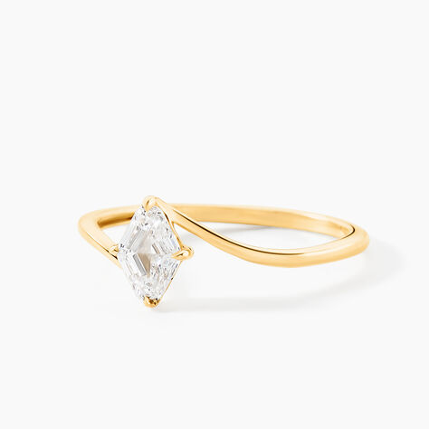 Bague Icone Or Jaune Diamant Synthetique - Bagues solitaires Femme | Histoire d&rsquo;Or
