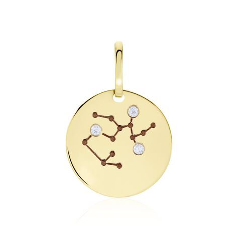 Pendentif Or Jaune Astraea Oxyde De Zirconium - Pendentifs Zodiaque Femme | Histoire d’Or