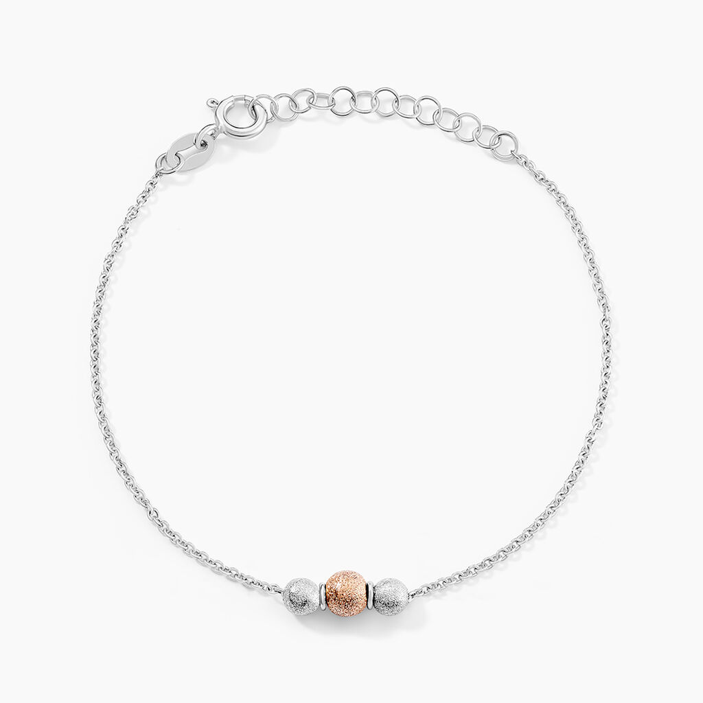 Bracelet Argent Bicolore Wilmart - Bijoux sans pierre Femme | Histoire d&rsquo;Or