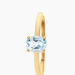Bague Lily Or Jaune Topaze - Bagues solitaires Femme | Histoire d’Or