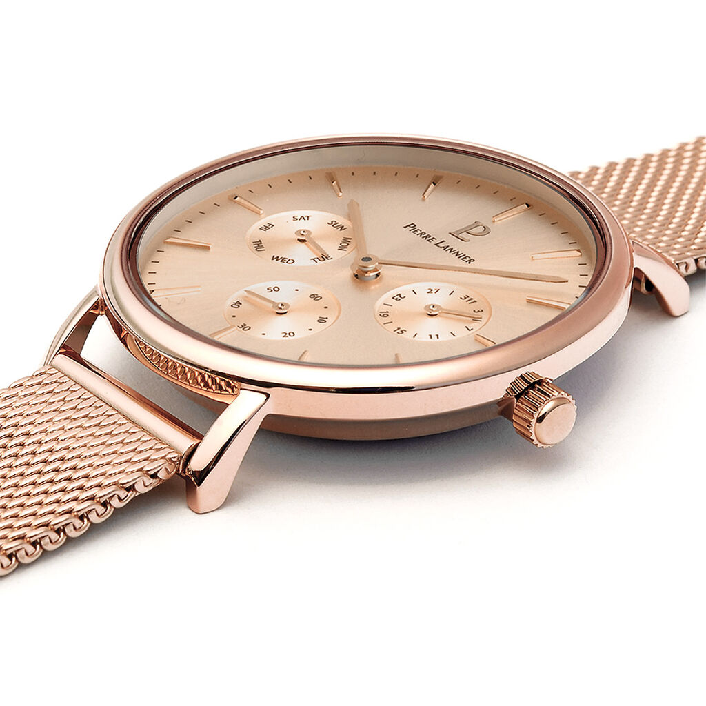 Montre Pierre Lannier Symphony Rose - Montres Femme | Histoire d&rsquo;Or