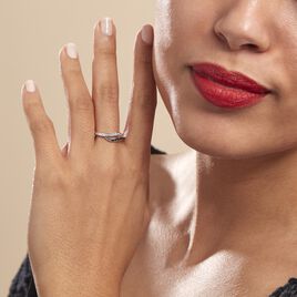 Bague Kateryn Argent Blanc Oxyde De Zirconium - Bagues avec pierre Femme | Histoire d’Or
