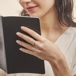 Bague Banda Or Jaune Oxyde De Zirconium - Bagues avec pierre Femme | Histoire d&rsquo;Or