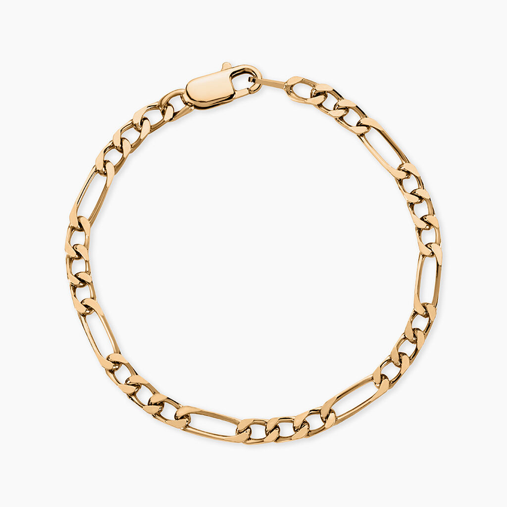Bracelet Bixente Plaqu&eacute; Or Dor&eacute; - Bracelets cha&icirc;ne Homme | Histoire d&rsquo;Or