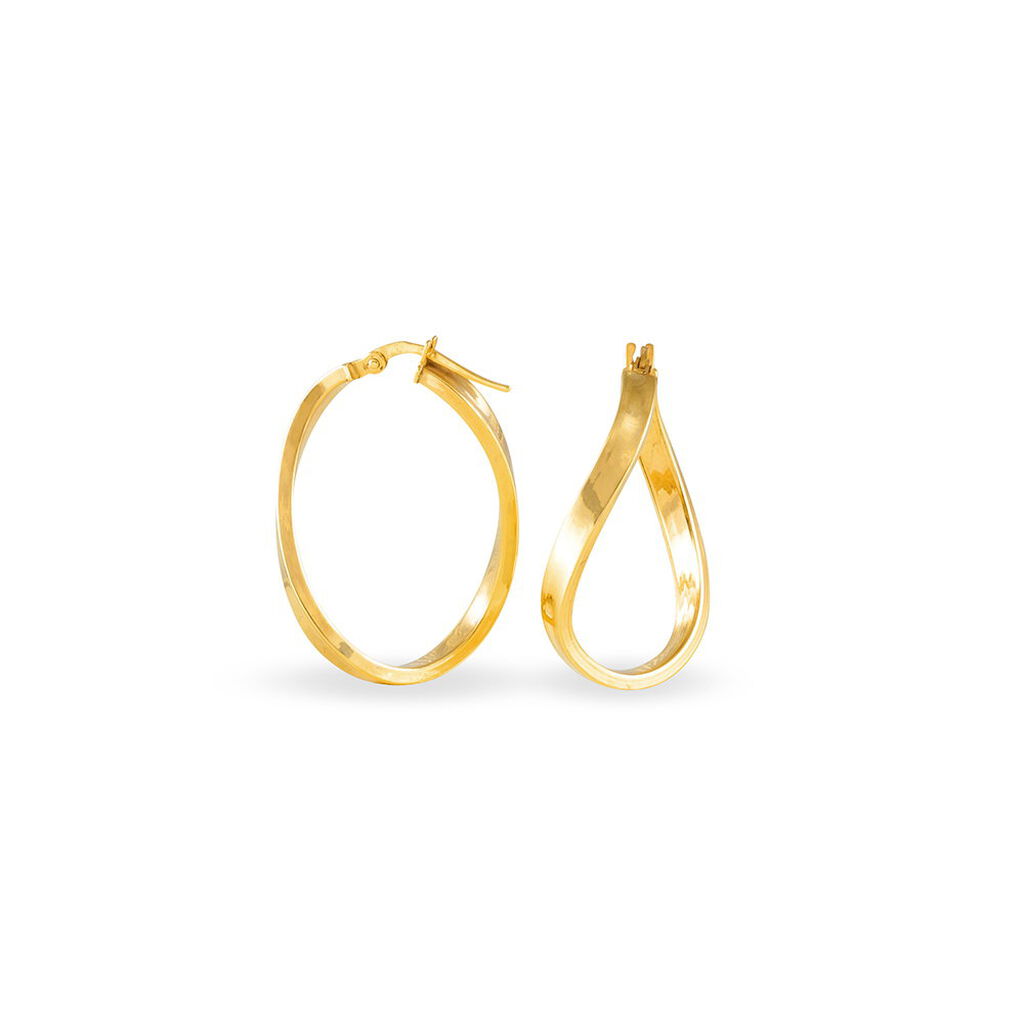Créoles Silla Or Jaune - Boucles d'oreilles créoles Femme | Histoire d’Or