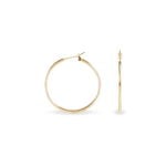 Cr&eacute;oles Ada Lisse Plaque Or Jaune - Boucles d'oreilles cr&eacute;oles Femme | Histoire d&rsquo;Or