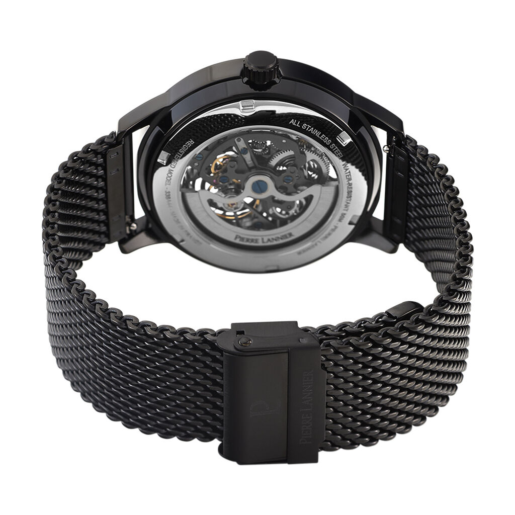 Montre Pierre Lannier Paddock Noir - Montres Homme | Histoire d&rsquo;Or
