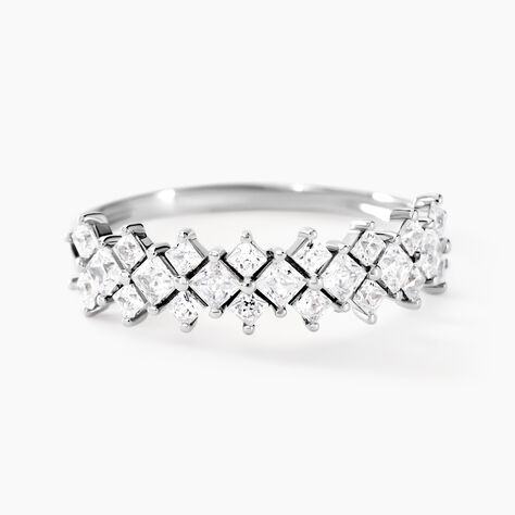 Bague Marquis Or Blanc Oxyde De Zirconium - Bagues avec pierre Femme | Histoire d’Or